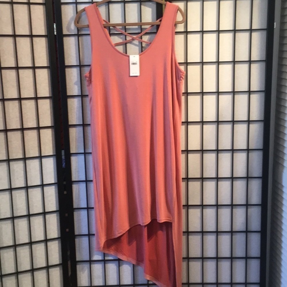 NWT Splendid Cross Back Asymmetric Hem Dre…